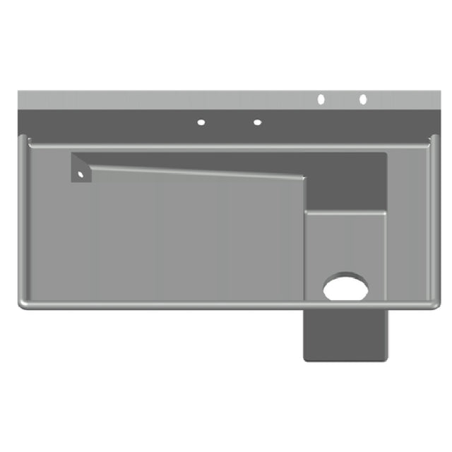 SPG DTO-13 - Universal Stainless Tapered Scrap Trough, Per Linear Foot