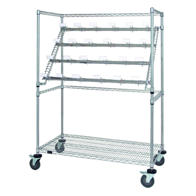 Quantum WRC-BC2460 Catheter Hold And Store Cart 60"L X 24"W X 69"H Includes: (42) Catheter Hooks And (4) Casters (2 With Break)
