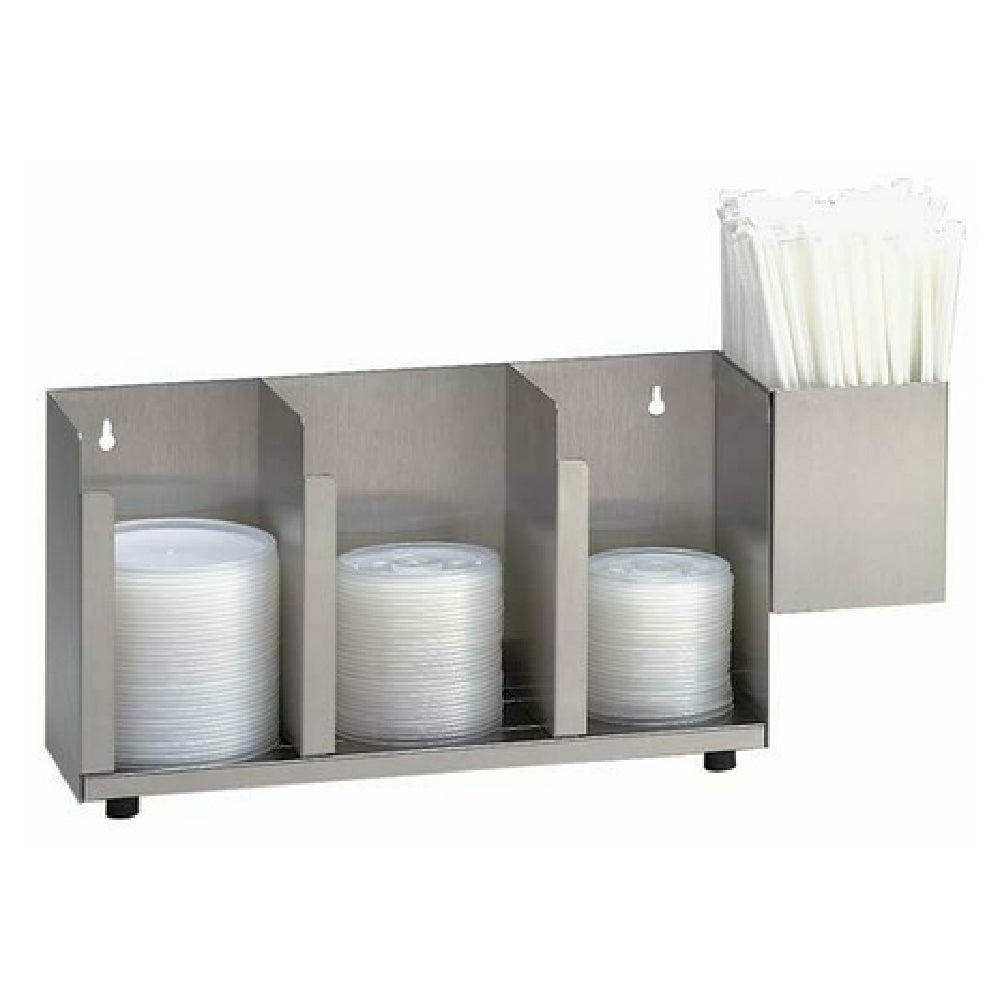 Dispense-Rite CTLD-15A - Lid/Cup Organizer, Adjustable, 3 Section