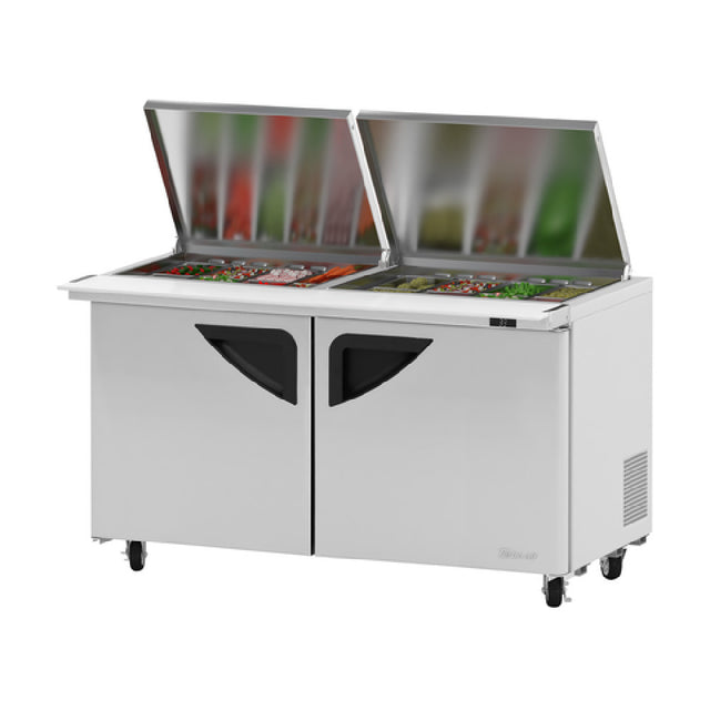 Turbo Air TST-60SD-24-N-FL Super Deluxe Sandwich/Salad Mega Top Unit With Flat Lids