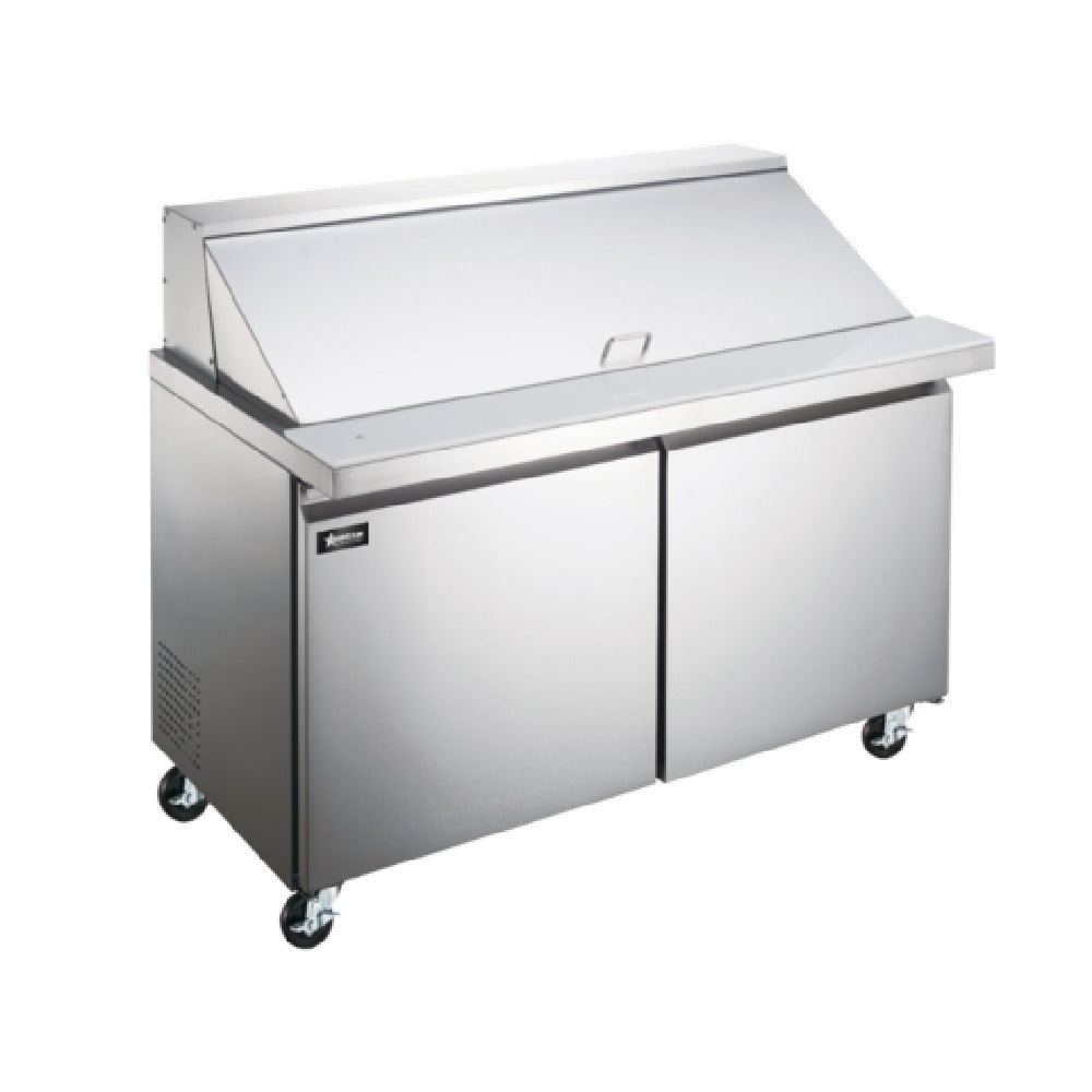 Omcan 50129 (PT-CN-0920-M-HC) Mega Top Salad / Sandwich Prep Table Two-section