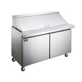 Omcan 50129 (PT-CN-0920-M-HC) Mega Top Salad / Sandwich Prep Table Two-section