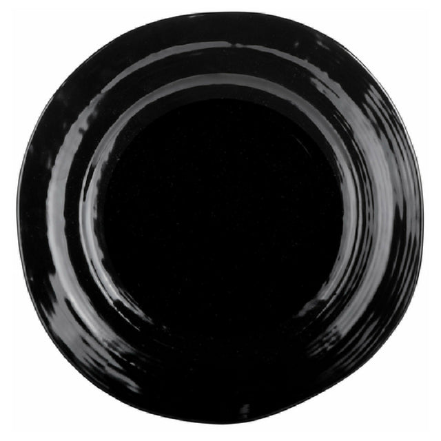 Elite Global Solutions D750-B Plate 7-1/2" Dia. X 3/4"H Irregular Round