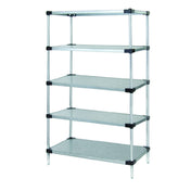 Quantum WR74-2172SG-5 Solid Shelving Starter Kit 72"W X 21"D X 74"H Includes (5) Solid Shelves And (4) Posts