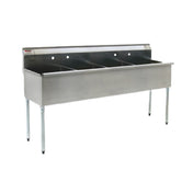 Eagle 1872-4-16/3 Utility Sink Four Compartment 73-3/8"W X 22"D