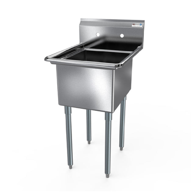 NBR Equipment 1SG-202012 Economy Sink One-compartment 25"W X 25-1/2"D X 43-3/4"H Overall Size