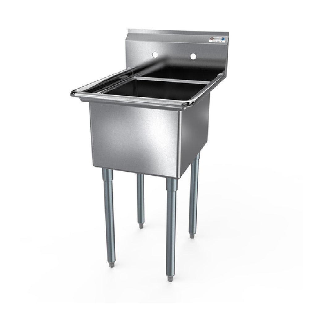 NBR Equipment 1SG-181812 Economy Sink One-compartment 23"W X 23-1/2"D X 43-3/4"H Overall Size