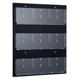 Alpine Industries ADI640-2935-BLK Hanging Magazine Rack 35" X 29" Adjustable Pockets