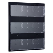 Alpine Industries ADI640-2935-BLK Hanging Magazine Rack 35" X 29" Adjustable Pockets