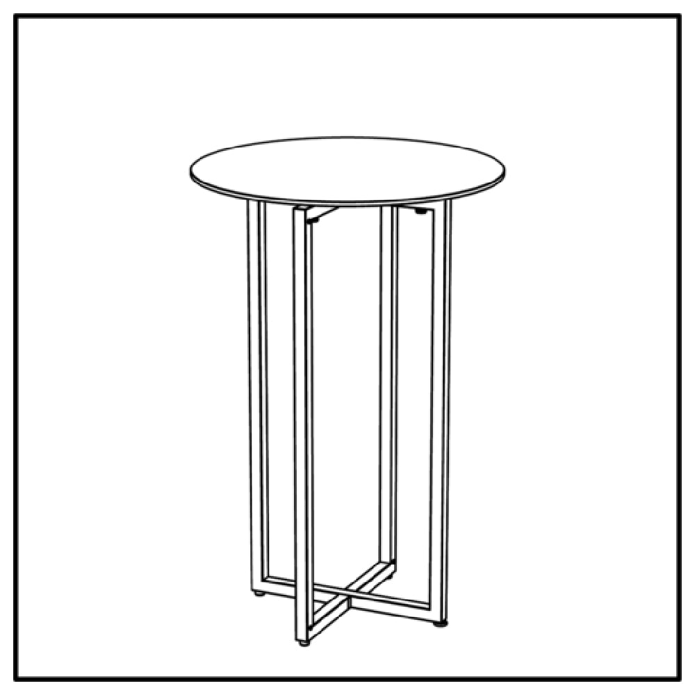 BauscherHepp VE-24021 Venta® Foldable Table Base Made In Steel With Powder-coating