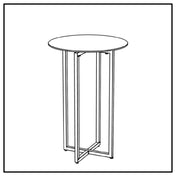 BauscherHepp VE-24021 Venta® Foldable Table Base Made In Steel With Powder-coating