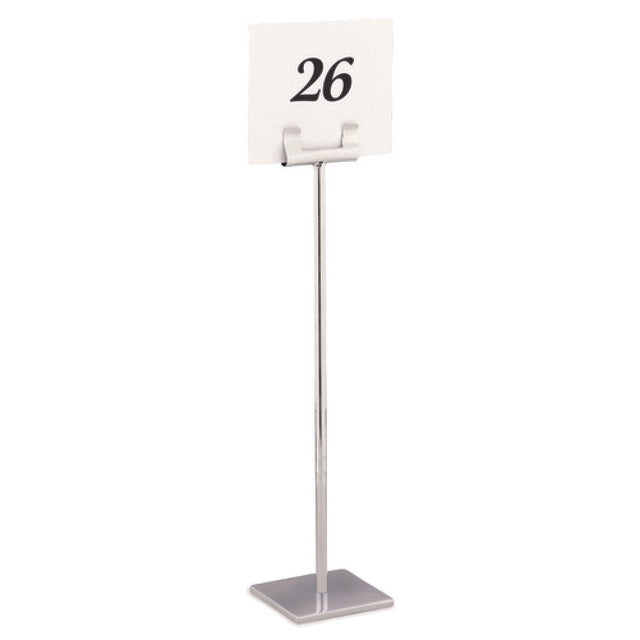 Steelite DW04121MSS Number Stand 4.0"W X 4.0"D X 12.0"H 18/10 Stainless