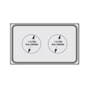 Vollrath 8242214 Miramar™ Single Size Template For Miramar™ Cookware Stainless Steel Plain Edge