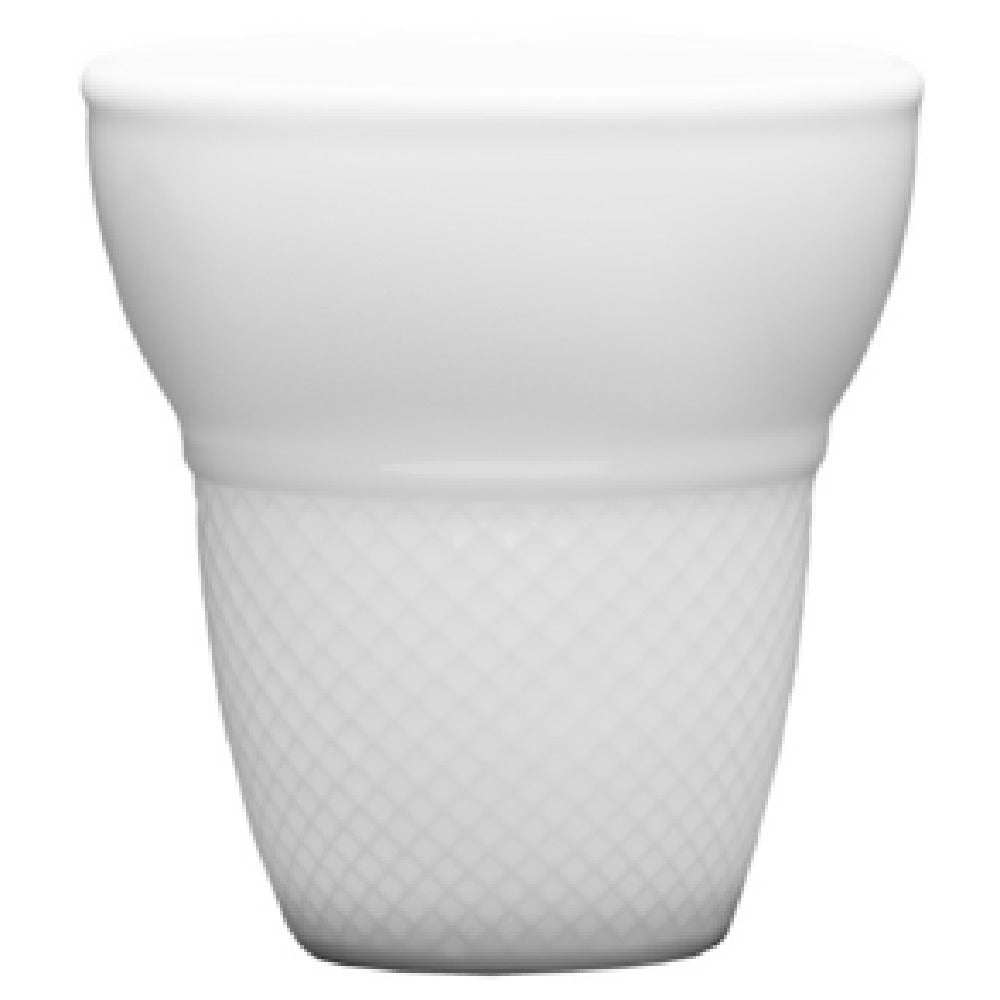 Fortessa 4600.F0000.05 Food Truck Lg Waffle Cup 3.625" (16.8cm) 9.0oz (0.46 Each Weight) (Per Case = 24 Each)