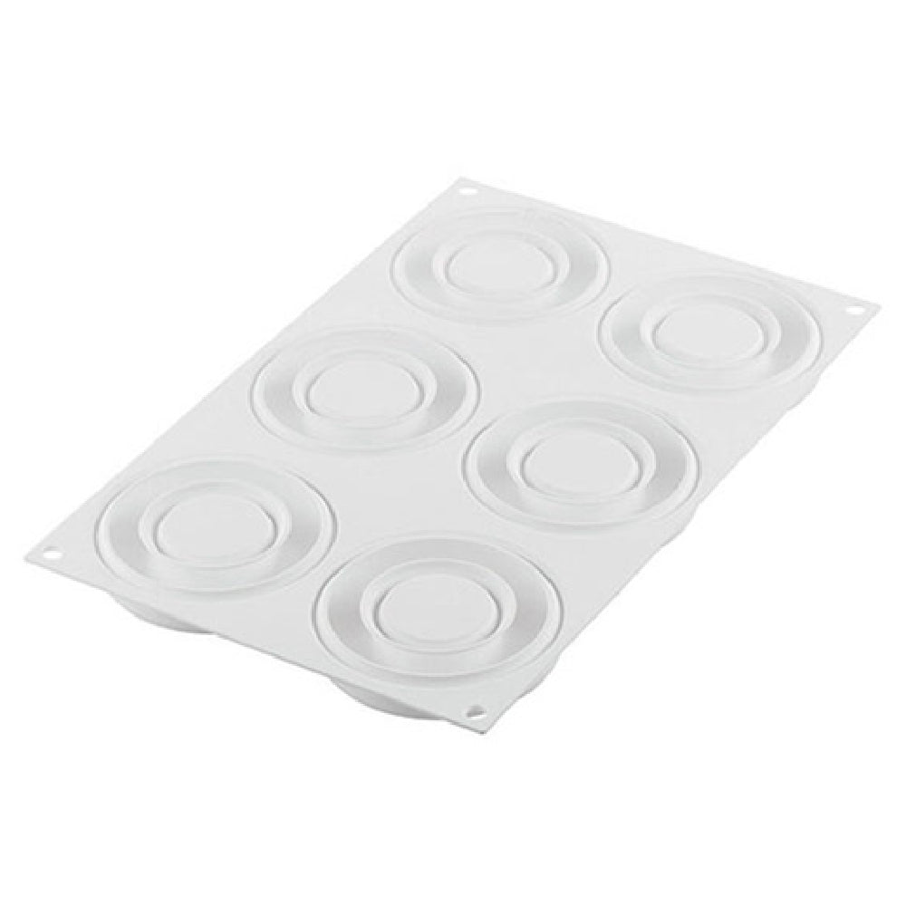 Louis Tellier CURVE PROMISE 65 Silikomart Curve Flex Series Promise Mold (6) 2.19 Oz. Sections
