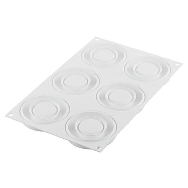 Louis Tellier CURVE PROMISE 65 Silikomart Curve Flex Series Promise Mold (6) 2.19 Oz. Sections