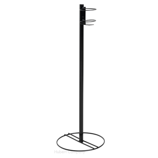 Hubert 82753 - Hand Sanitizer Floor Stand, 12" Base Dia. X 34"H, Holds Up To 3-1/2" Dia. Bottles