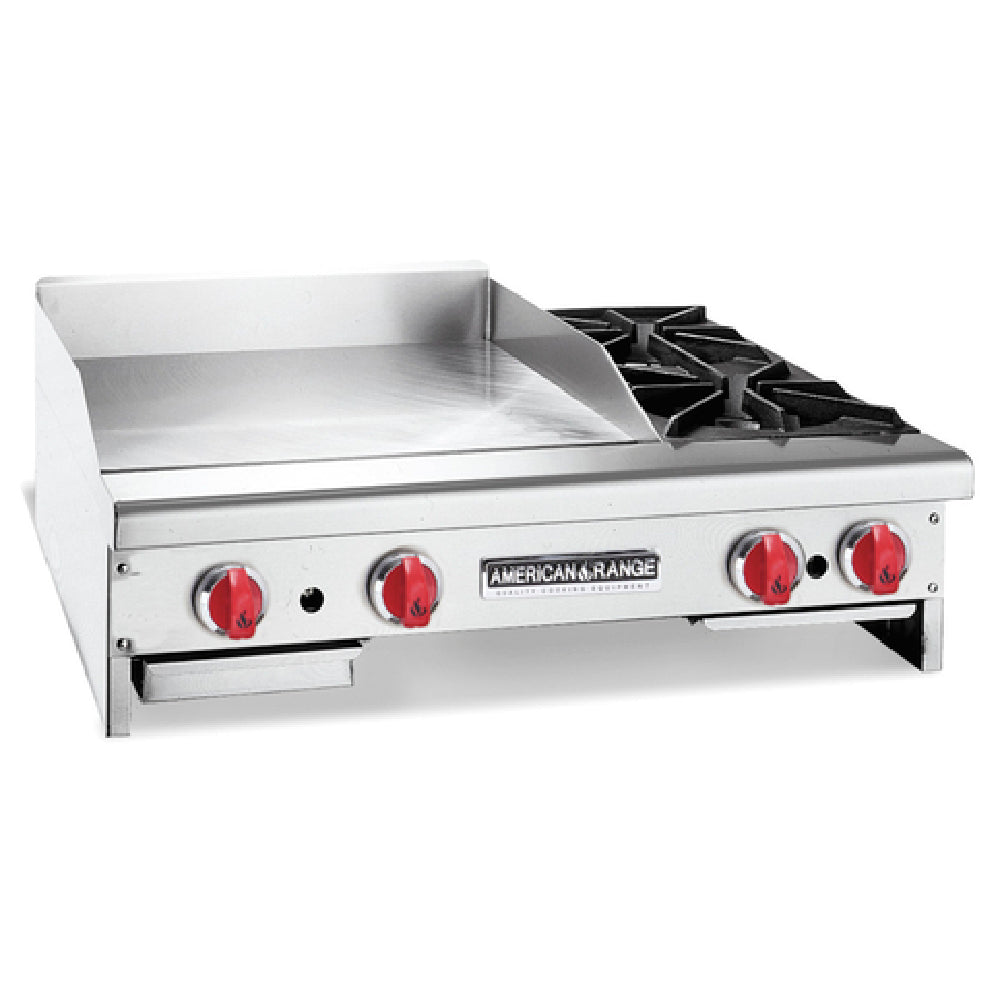 American Range AR36-24G2OB_LP Griddle/Open Burner Combination Gas 36"