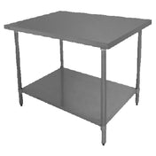 GSW USA WT-EE2484 Economy Work Table 84"W X 24"D X 35"H 18/430 Stainless Steel Top