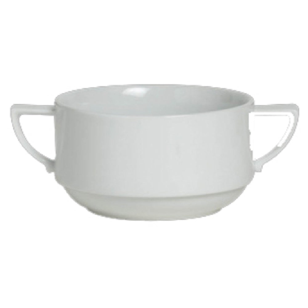 Steelite 6314P1040 Stack Bouillon Cup W/Handles 12.75 Oz 6.25"Sonata