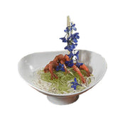 Bon Chef 9926WHTM Pedestal Compote 9-1/2" X 11-1/4" X 4-3/4" Sandstone