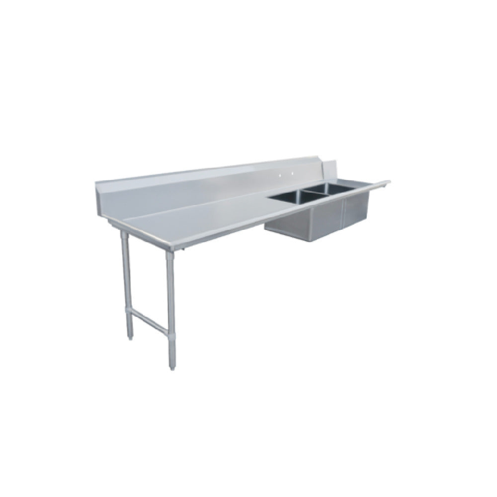 Omcan 48489 (48489) Soiled Dishtable Straight Design 96"W X 30"D X 44"H