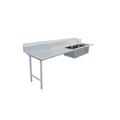Omcan 48489 (48489) Soiled Dishtable Straight Design 96"W X 30"D X 44"H