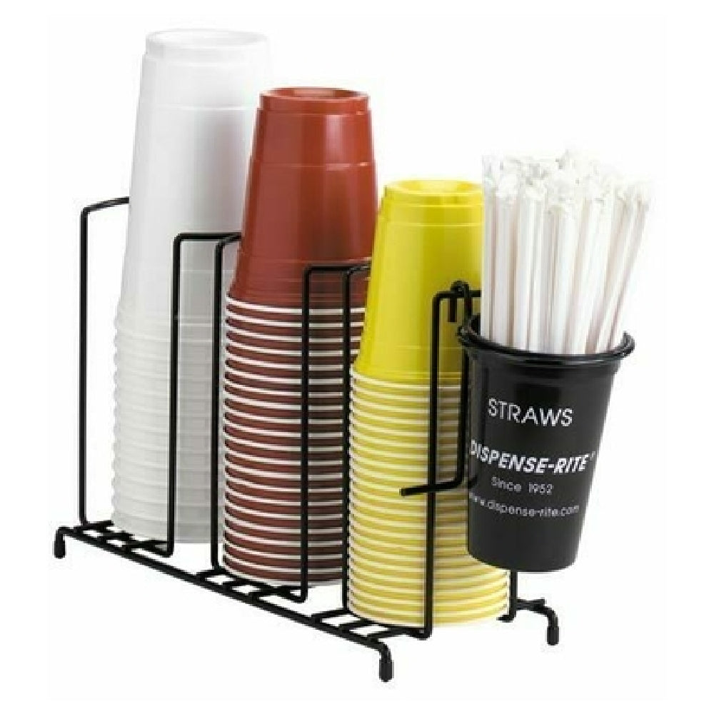 Dispense-Rite WR-3 - Lid/Cup Organizer, Wire Rack, 3 Section: (1) 3-1/2" & (1) 4-1/4" & (1) 5"
