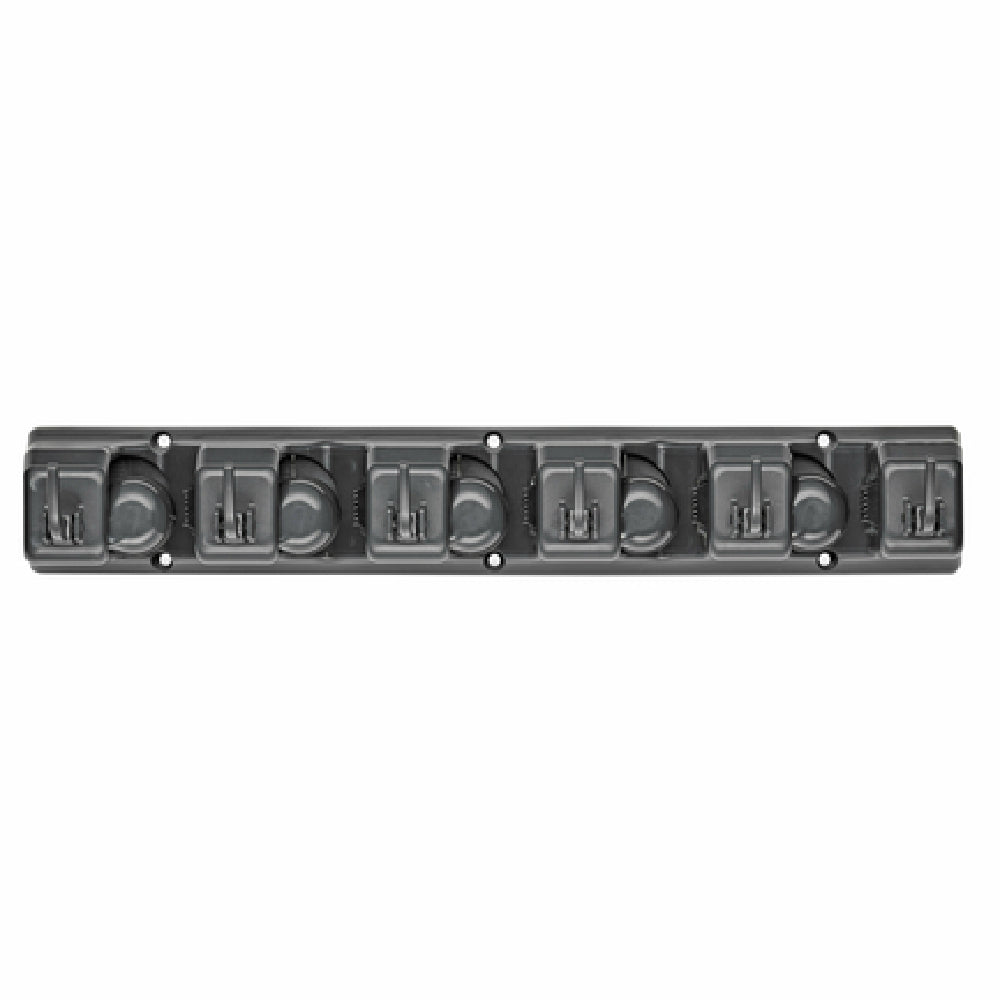 Alpine Industries ALP498-GRY Mop/Broom Holder 15-3/5"L X 3-1/4"D X 2-1/2"H Wall Mounted