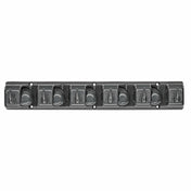 Alpine Industries ALP498-GRY Mop/Broom Holder 15-3/5"L X 3-1/4"D X 2-1/2"H Wall Mounted