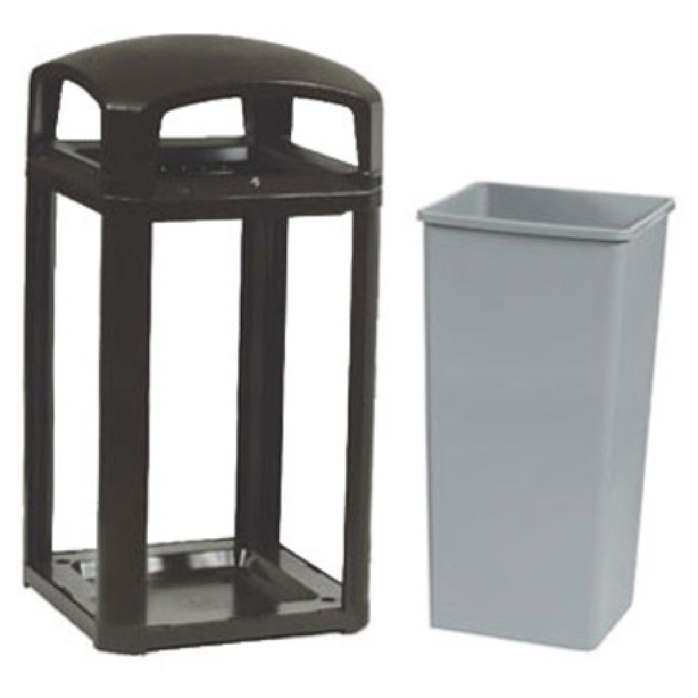 Rubbermaid FG397500BLA Landmark Series® Classic Container 50 Gallon 26" Square X 46-1/2"H