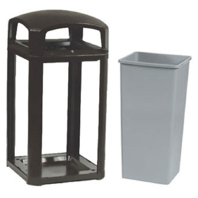 Rubbermaid FG397500BLA Landmark Series® Classic Container 50 Gallon 26" Square X 46-1/2"H