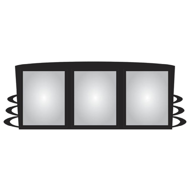 Hubert 53042 - Menu Board, 3-pocket, Wall-mount