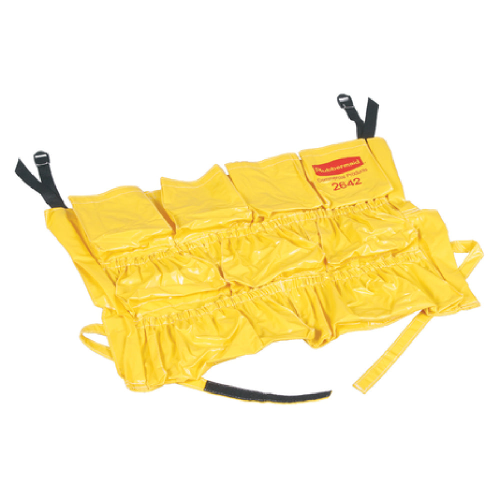 Rubbermaid FG264200YEL BRUTE® Caddy Bag 20"D X 20-1/2"H (12) Various Sized Pockets