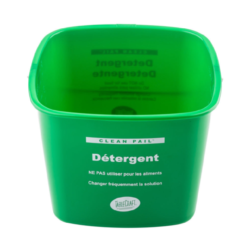 TableCraft Products 12541 - Cleaning Pail, 8 Qt, 10.25" X 9.5" X 7.375"