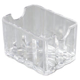 Carlisle 454907 Carlisle Crystalite® Sugar Packet Caddy 3-3/8"L X 2-18/32"W X 2-1/8"H