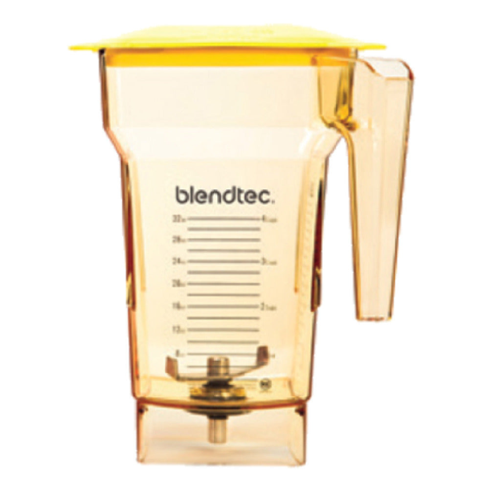 Blendtec 40-711-06 (FourSideYellow-H) FourSide™ Jar 75 Oz. Capacity Jar With Measurements Up To 32 Oz.