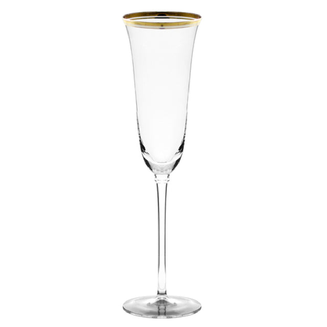 10 Strawberry St WINSR-FLUTE-GLD - Optic Flute, 5-1/2 Oz., Dishwasher Safe