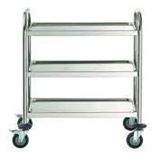 Hubert 19599 - CenPro Utility Cart, 28"x16", (3) Shelf