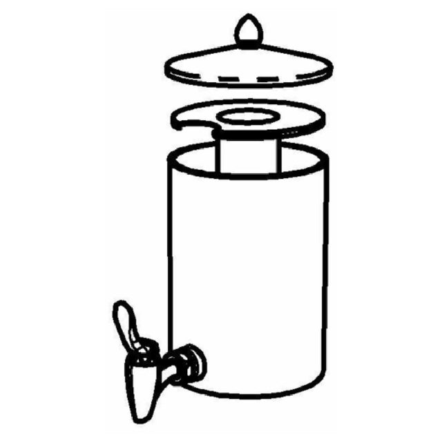 GET Enterprises EB562E Frilich® Replacement Container 2.6 Qt. (0.7 Gallon / 2.5 Liter) With Ice Tube