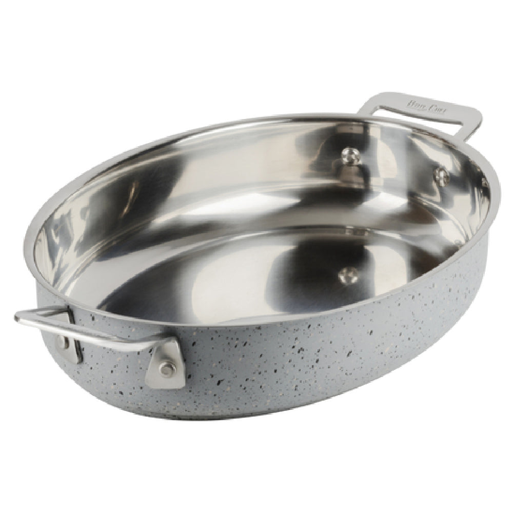 Bon Chef 60019STARLIGHT HotStone Cucina Au Gratin 48 Oz. 9-5/8" X 7-11/16" X 2-1/4" H