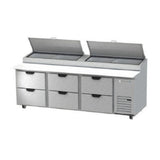 Beverage Air DPD93HC-6 Pizza Top Refrigerated Counter Three-section 93"W