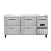 Continental Refrigerator RA68SN-D Refrigerated Base Shallow Depth Worktop Unit
