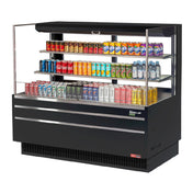 Turbo Air TOM-60L-UFD-W(B)-3S-N Horizontal Open Display Merchandiser Low-profile