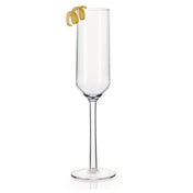 GET Enterprises SW-1462-CL Via Champagne Glass 6 Oz. (6 Oz. Rim Full) 1-24/25" Max Dia. X 9-1/4"H