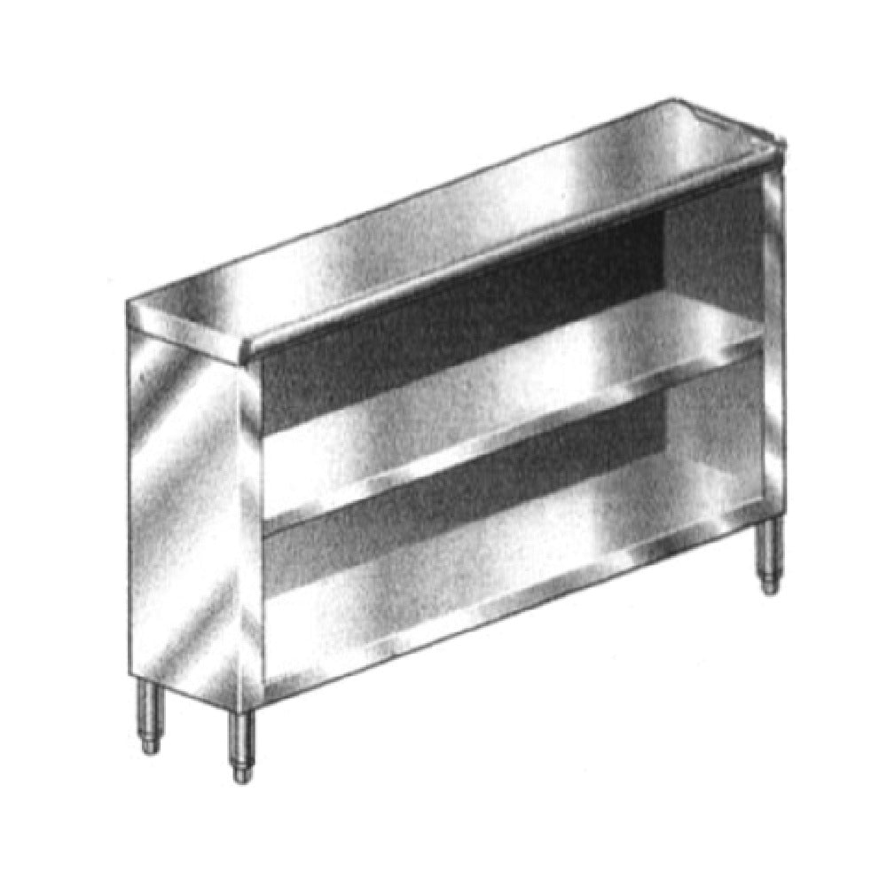 Klinger's Trading DC1548 Dish Cabinet 48" W X 15" D X 35"H 18 Gauge Stainless Steel Body