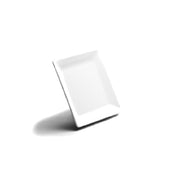 Elite Global Solutions D55SQ-W Plate 5" X 3/4"H Square