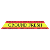 Hubert 37307 - Food Packaging Label, "Ground Fresh", 4-1/2" X 3/4"