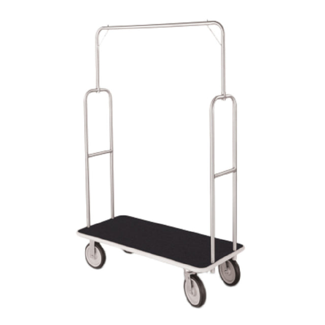 Forbes Industries 2495-BK-GY Economy Luggage Cart Standard 1" Dia. Tubular Superstructure