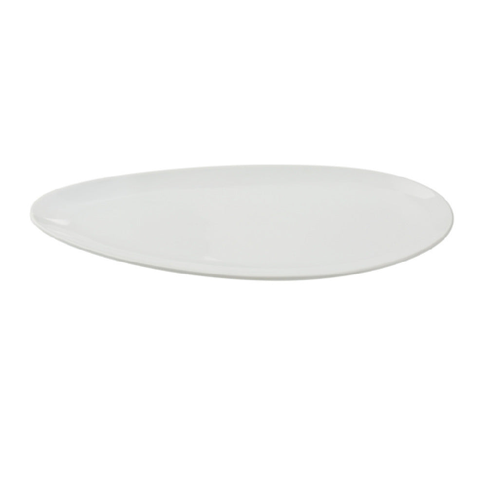 Yanco CA-510 Cambria Plate 5"W X 10-1/4"D X 3/4"H Leaf Shape